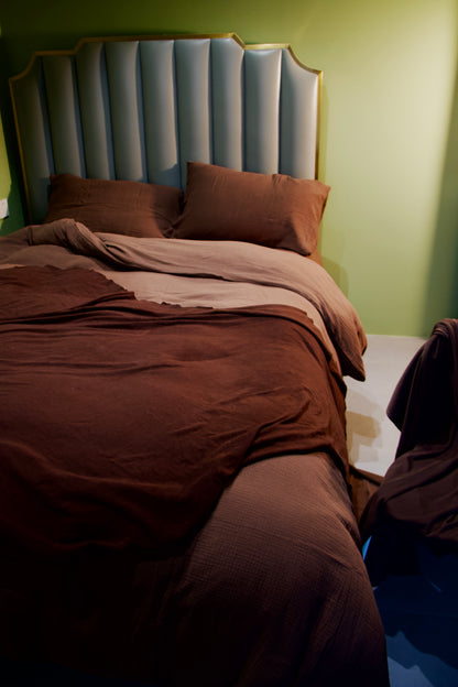 Chocolate brown Cotton Bedding