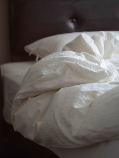 100% natural cotton 4-piece bedding- plain color