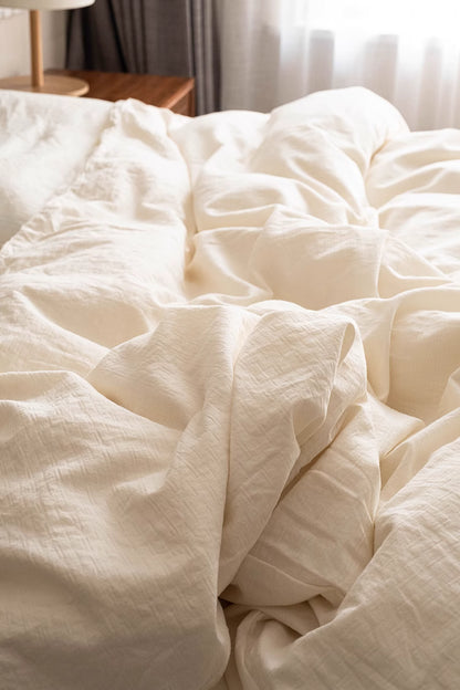 100% natural cotton 4-piece bedding-Small checkered pattern