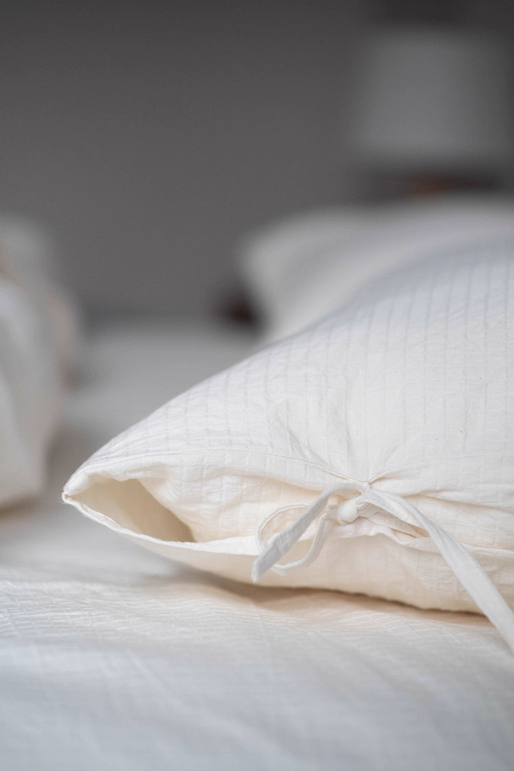 100% natural cotton 4-piece bedding-Small checkered pattern