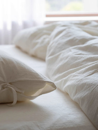 100% natural cotton 4-piece bedding- plain color