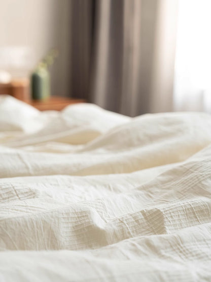 100% natural cotton 4-piece bedding-Large checkered pattern